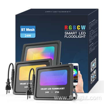 outdoor lighting RGBCW 50W smart led flood light